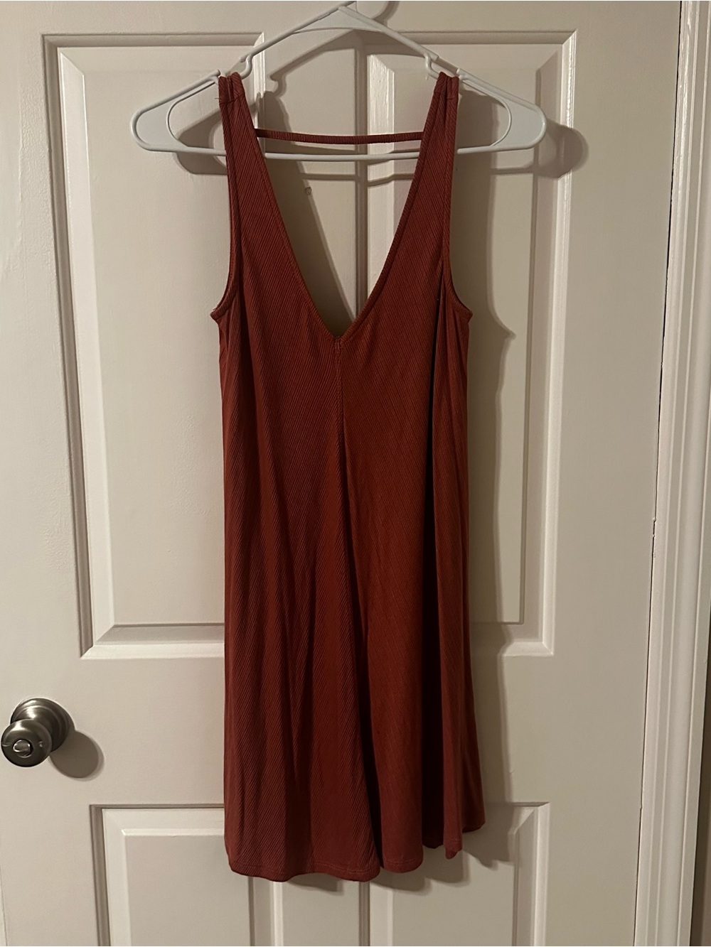Pink V-Neck Sleeveless Dress